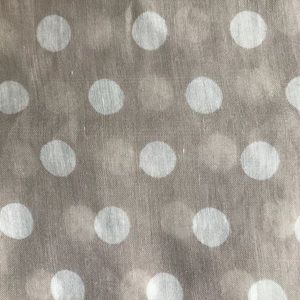 Beige polka dot scarf